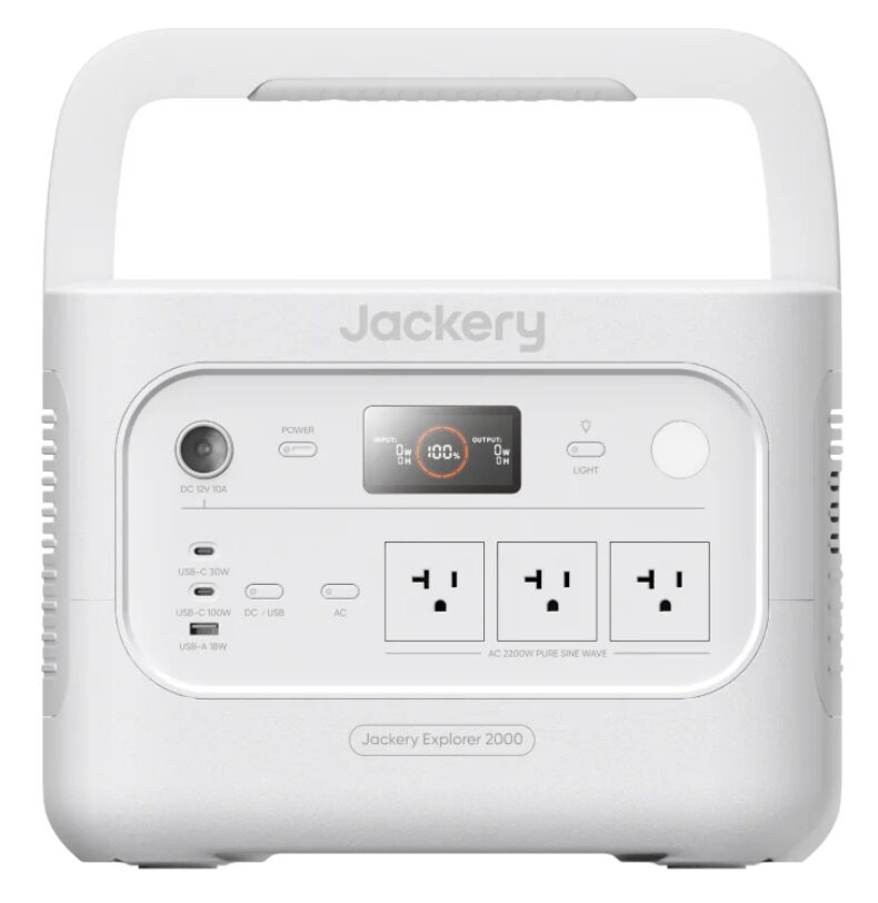 Jackery 2000 New V2 パールホワイトの本体画像