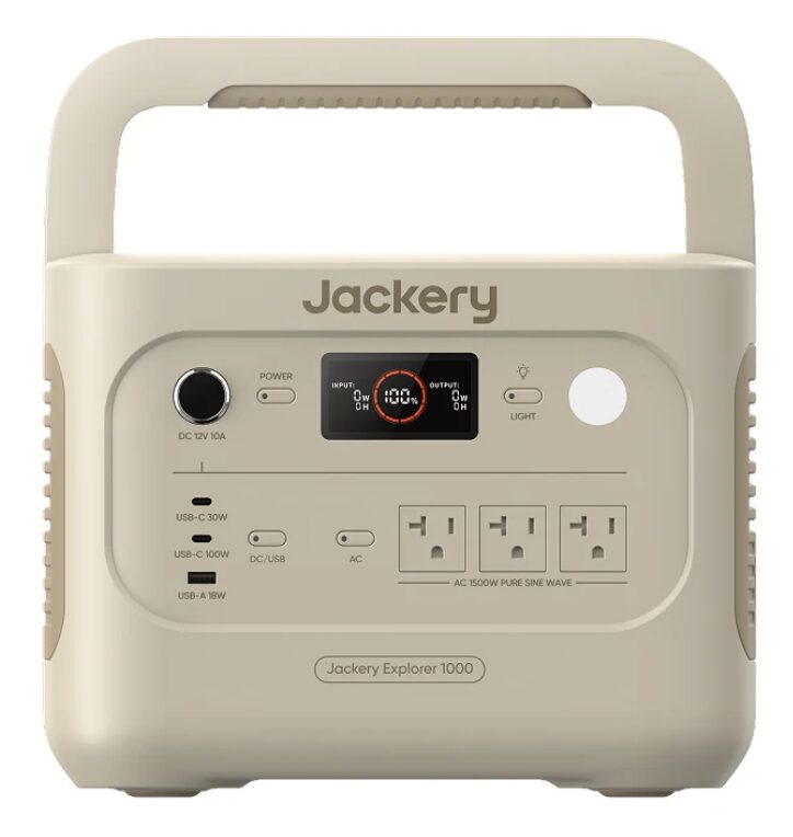 Jackery ポータブル電源 1000 New サンドゴールド