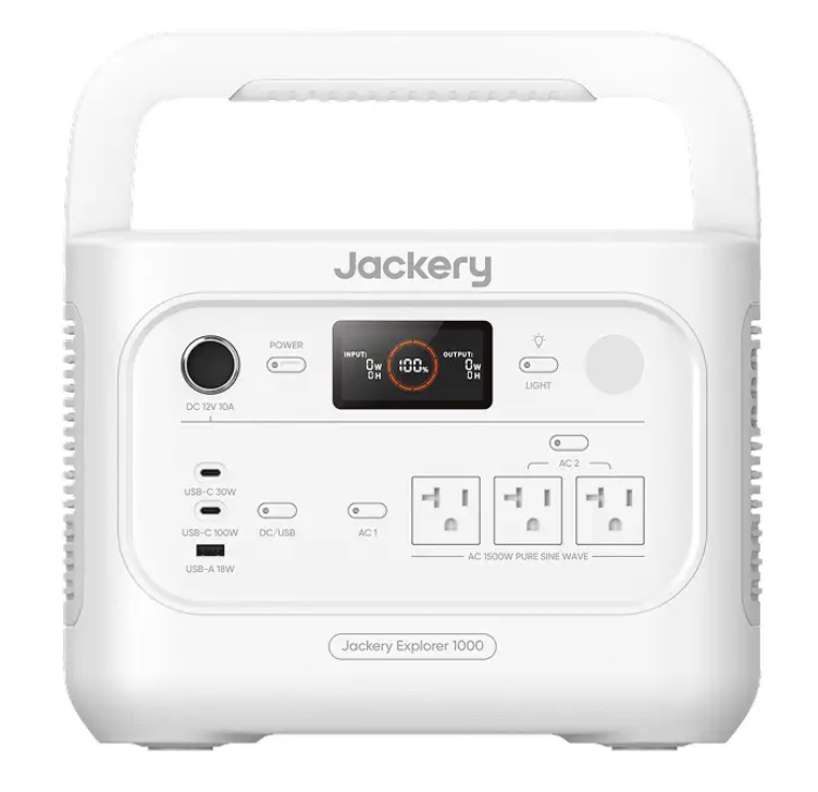 Jackery ポータブル電源 1000 New V3 パールホワイト