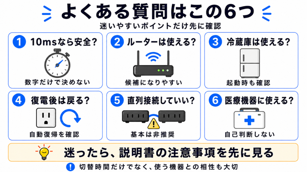 ポータブル電源のUPS機能でよくある6つの質問
