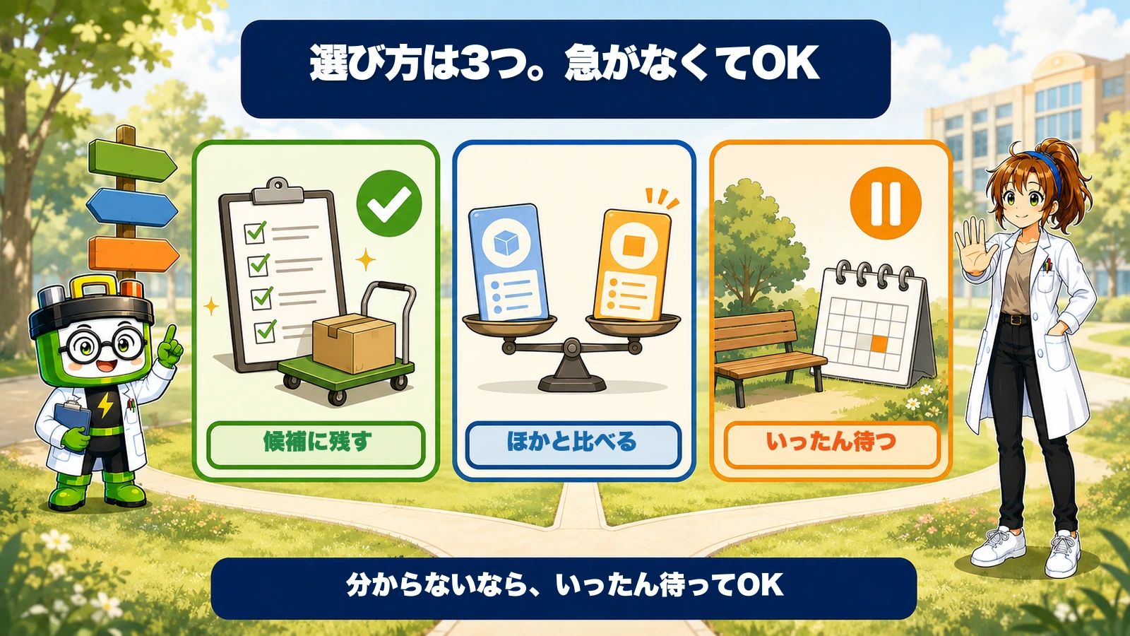 Jackeryを候補に残す、ほかと比べる、いったん待つの3つの決め方